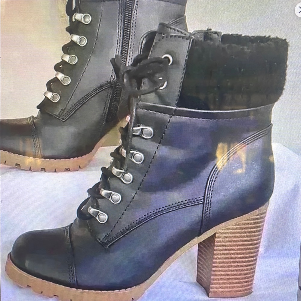 Stylish Black Heeled Boots for Women